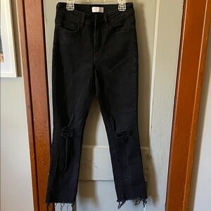 Classic Black Women's Straight Leg Jeans